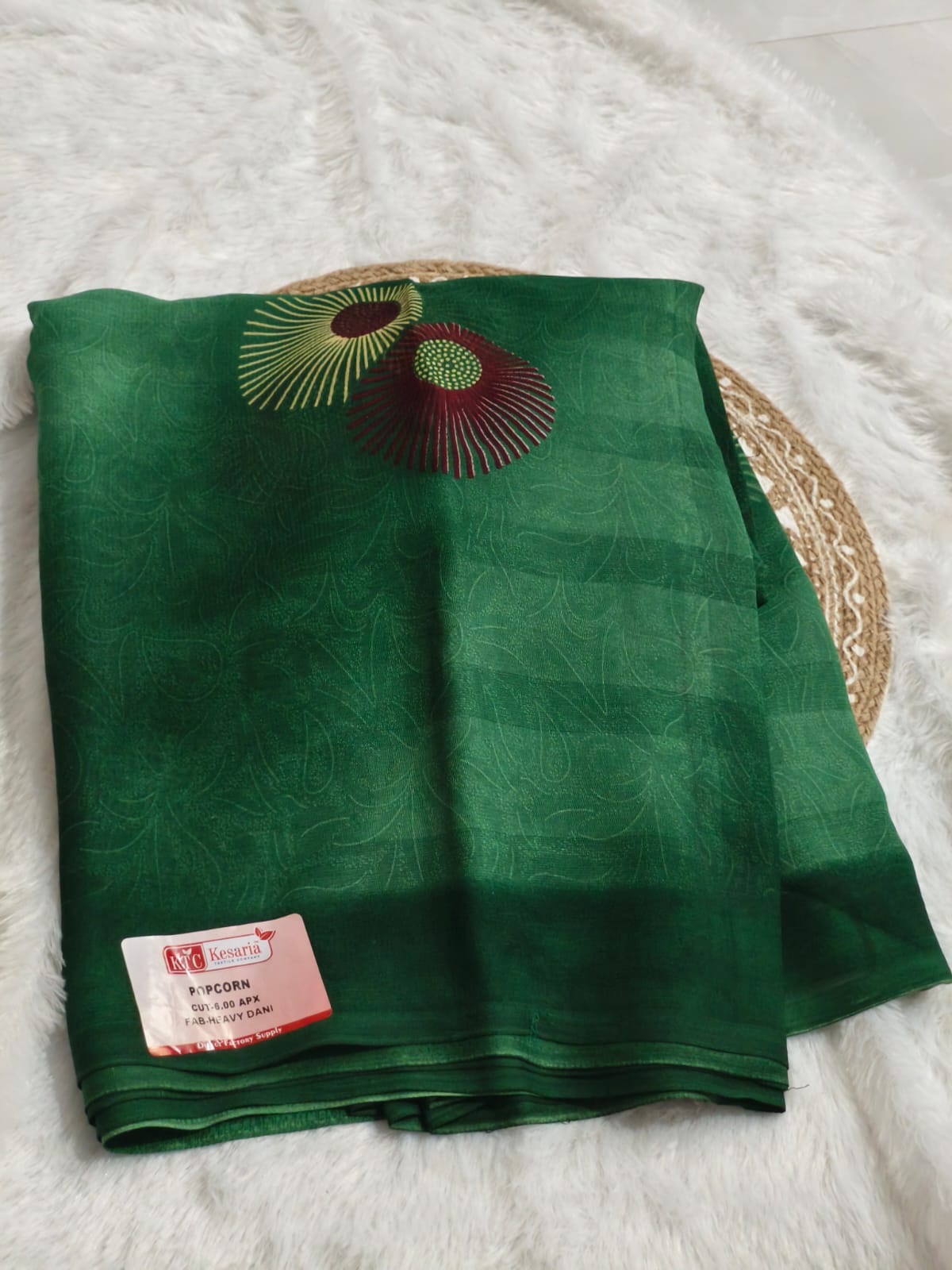 Elegant Soft Chiffon Saree With Running Blouse