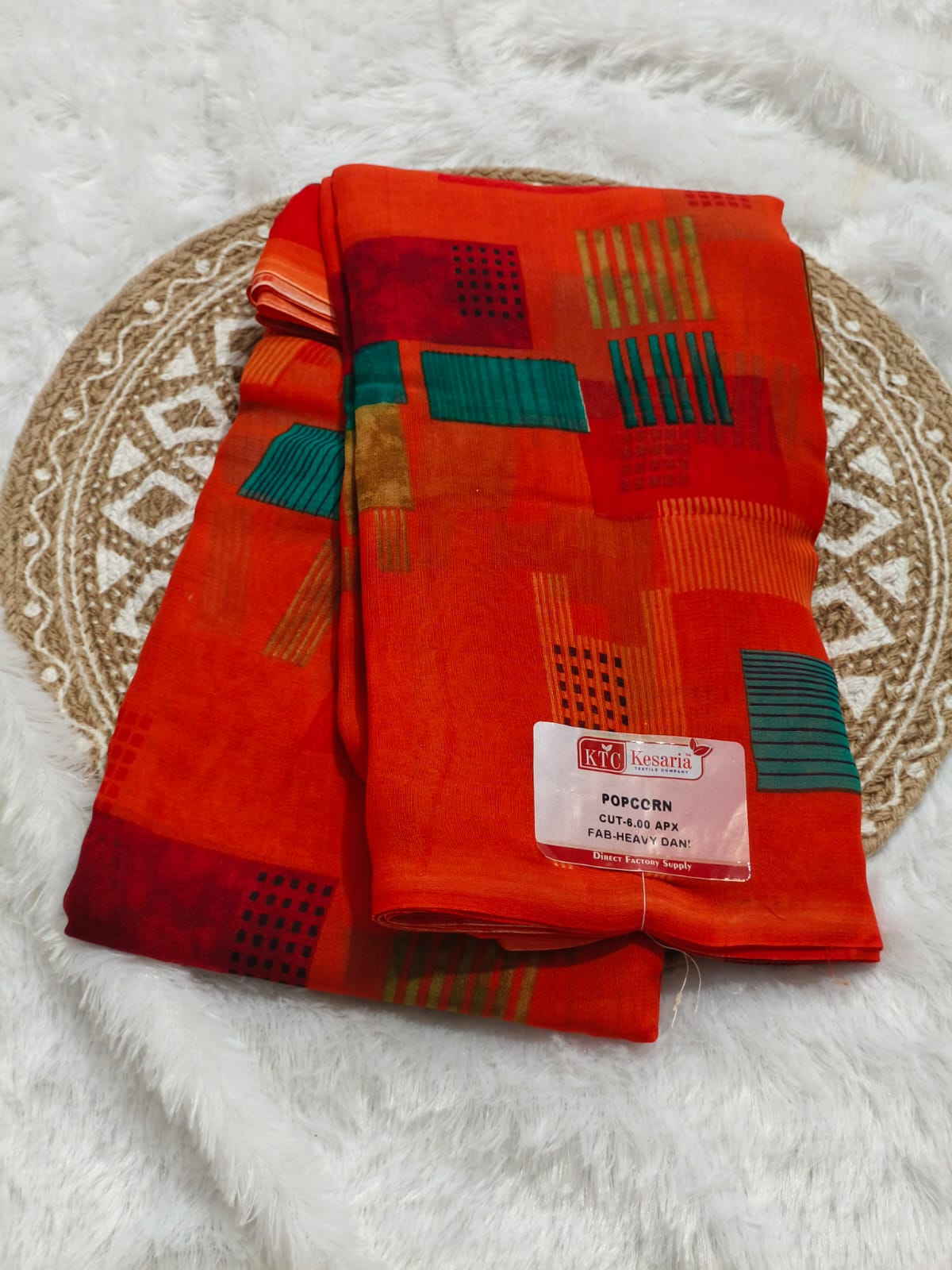 Lightweight Chiffon Saree With Matching Blouse