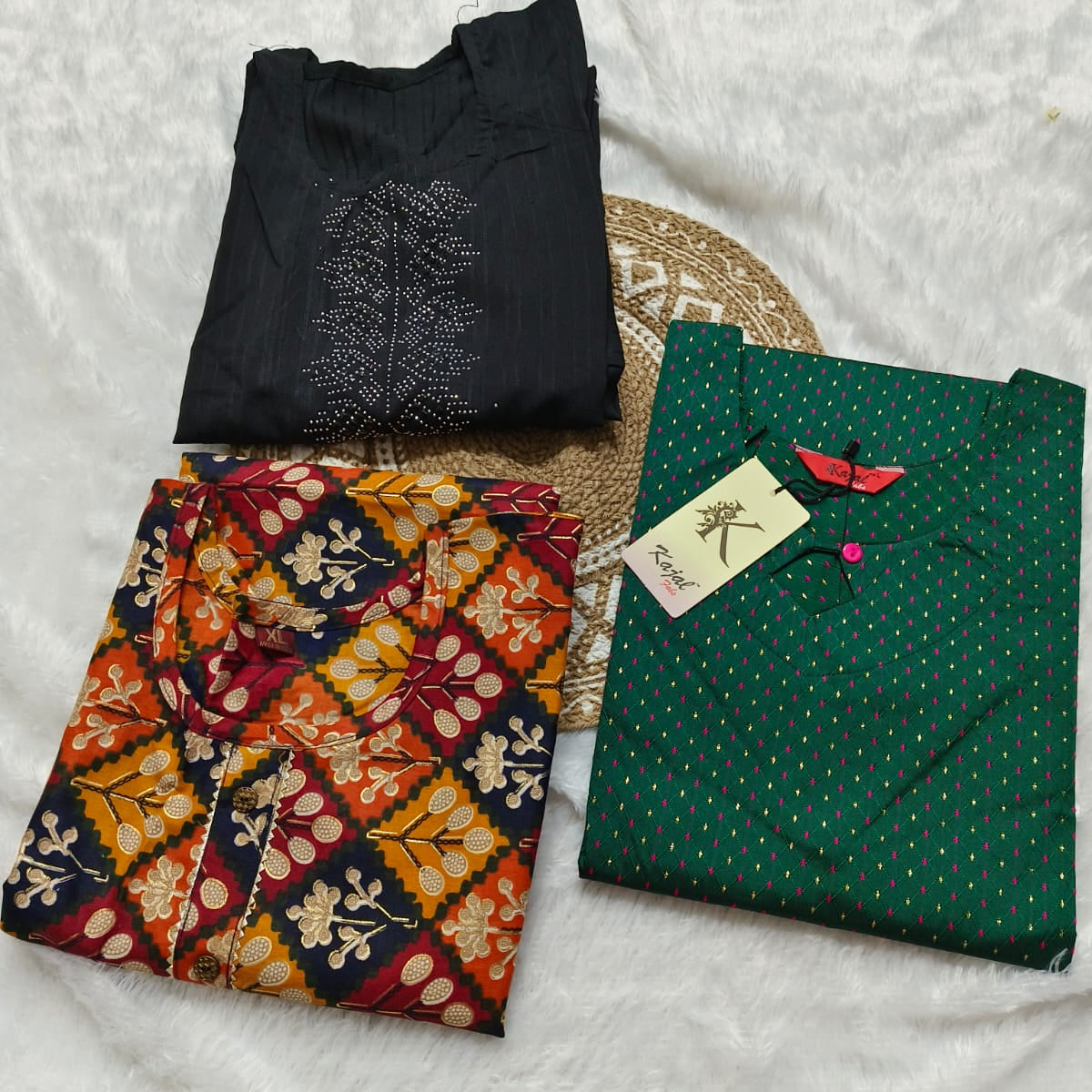 Combo 70 | Buy 3 Kurtis for ₹500 Combo (L size)