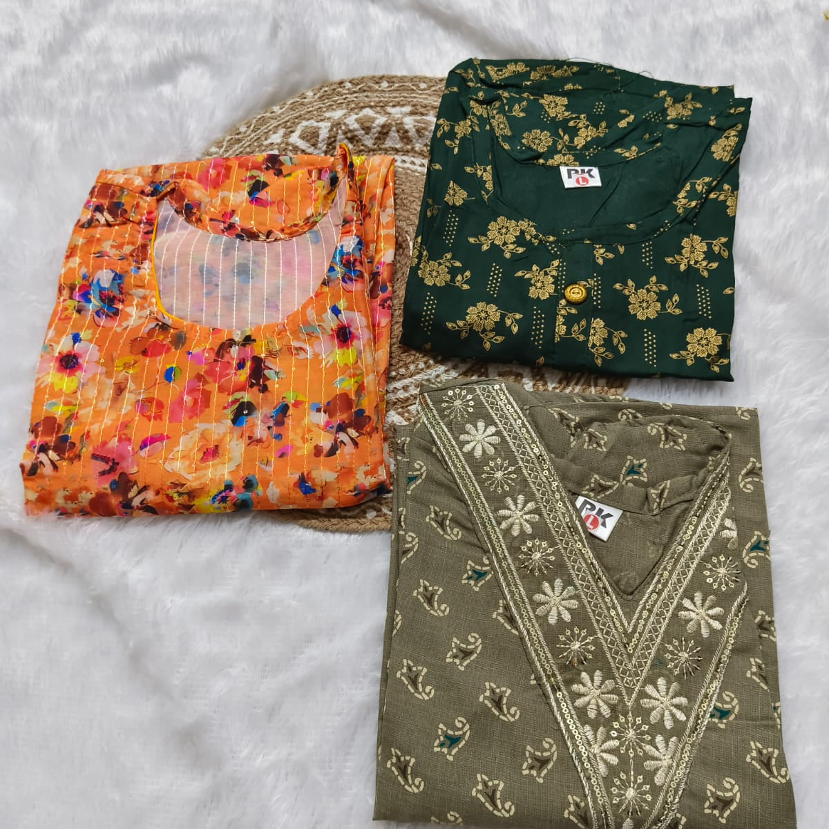 Combo 72 | Buy 3 Kurtis for ₹500 Combo (L size)