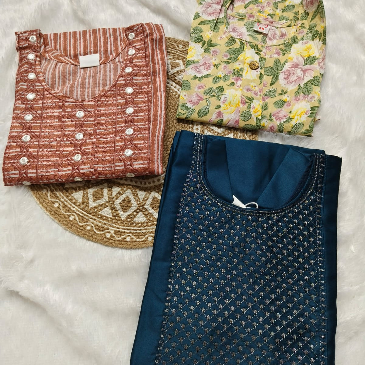 Combo 76 | Buy 3 Kurtis for ₹500 Combo (L size)