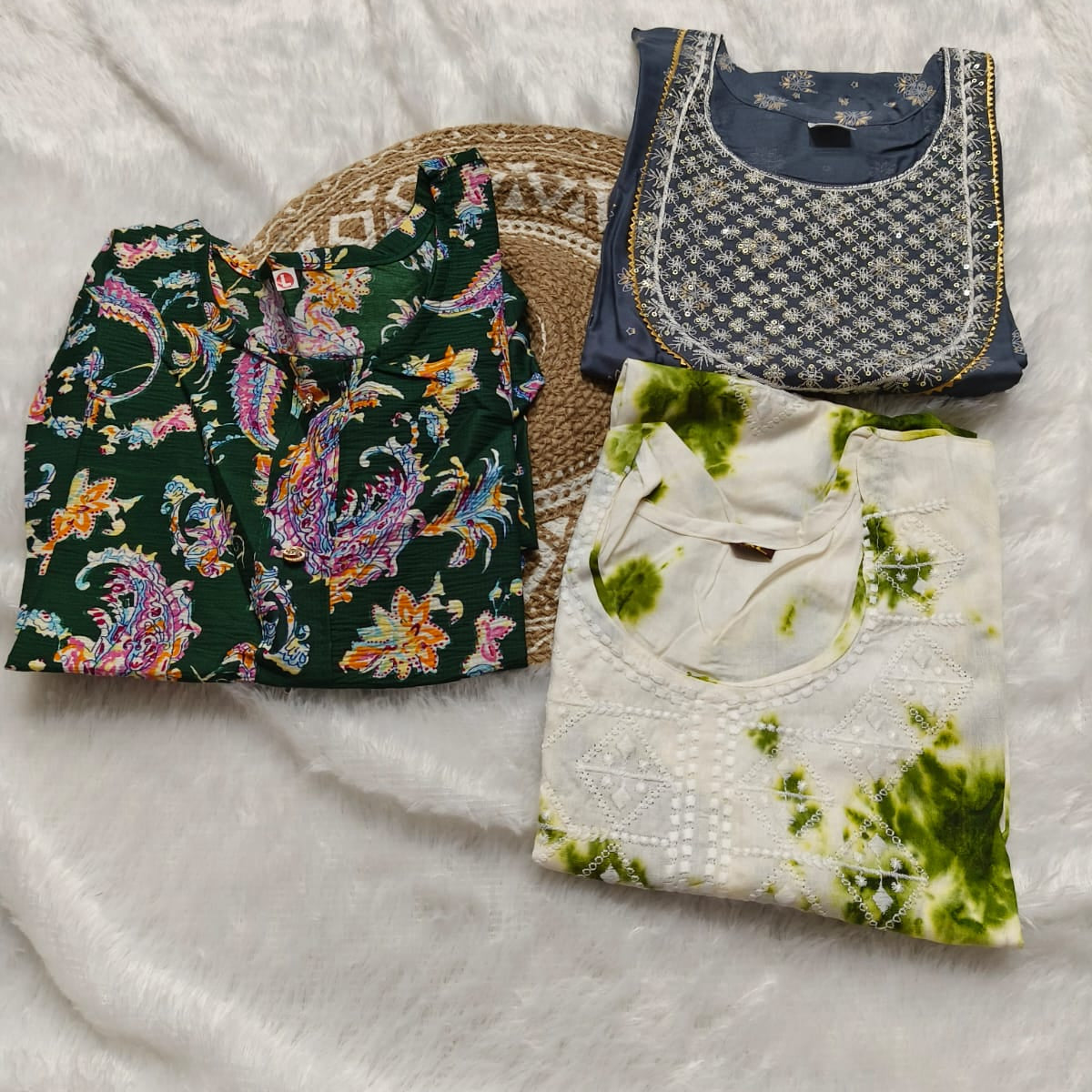 Combo 78 | Buy 3 Kurtis for ₹500 Combo (L size)