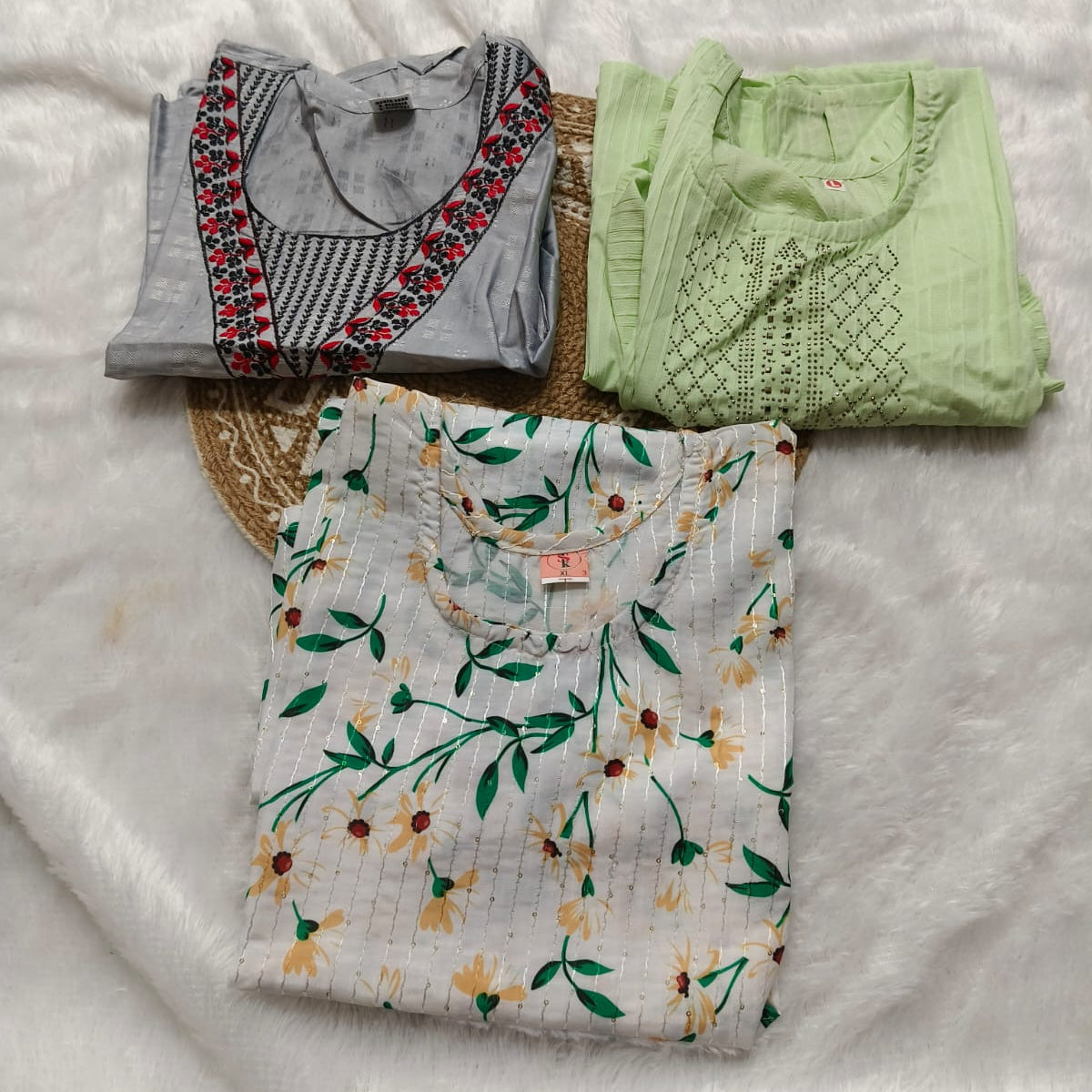 Combo 83 | Buy 3 Kurtis for ₹500 Combo (L size)