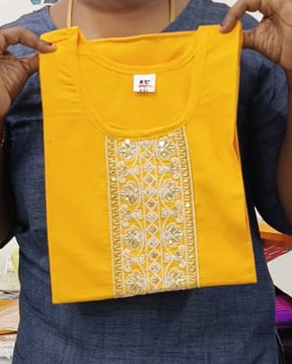 Premium Soft Rayon Embroidered Kurti for Women | Casual & Office Wear Kurti (XL)