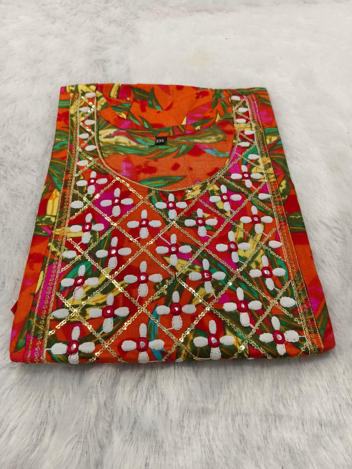 Premium Rayon Floral Umbrella Kurti for Women | Mirror Work Yoke | Stylish  Ethnic Kurti