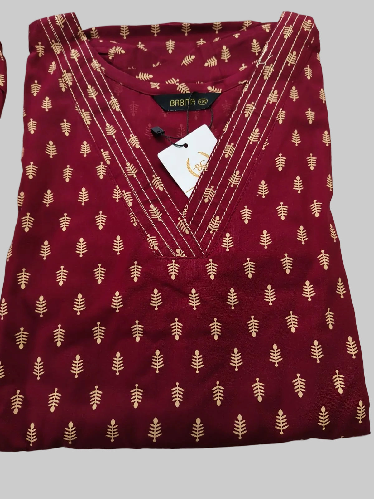 Maroon Women's Premium Printed Co-Ord Set with Pocket | Stylish Top & Straight Pant Set
