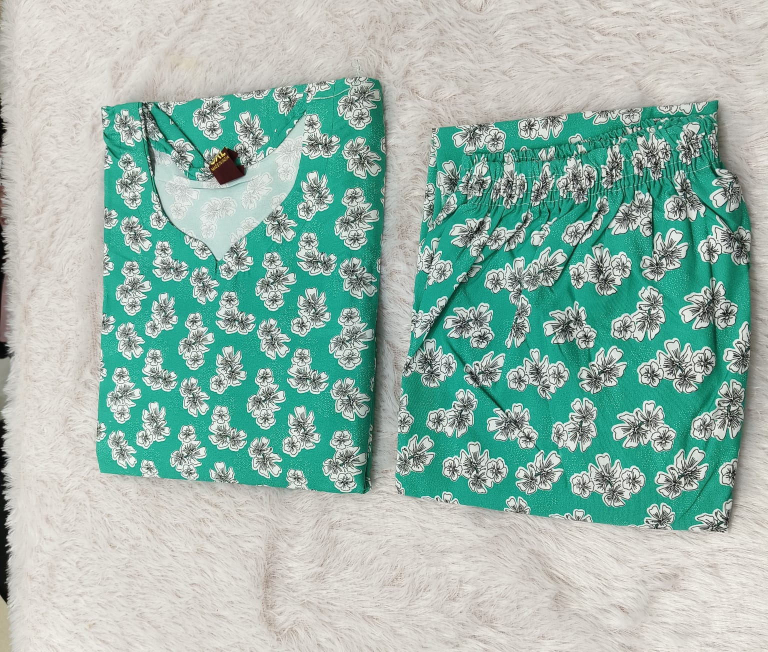 Lafar Cotton Co-Ord Set for Women | Printed Top & Bottom Set - 3XL | Buy 2 Sets for ₹599