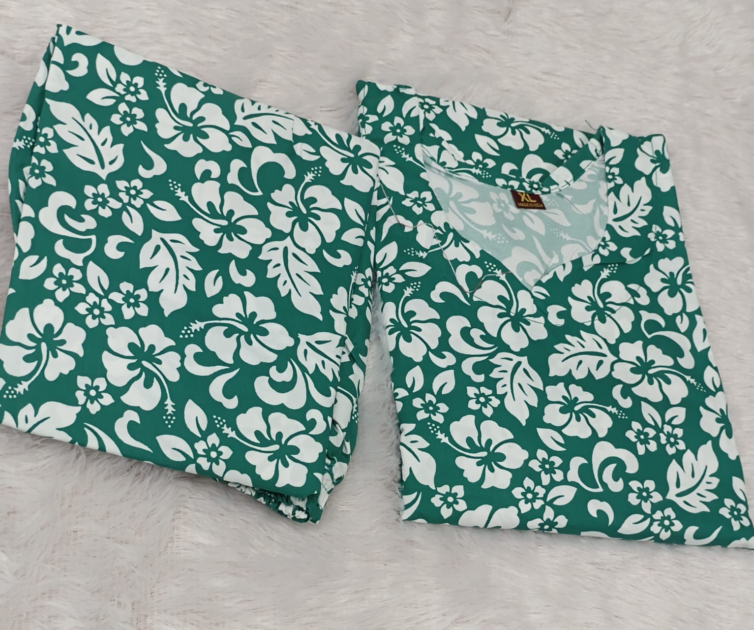 Lafar Cotton Co-Ord Set for Women | Printed Top & Bottom Set - XL | Buy 2 Sets for ₹599