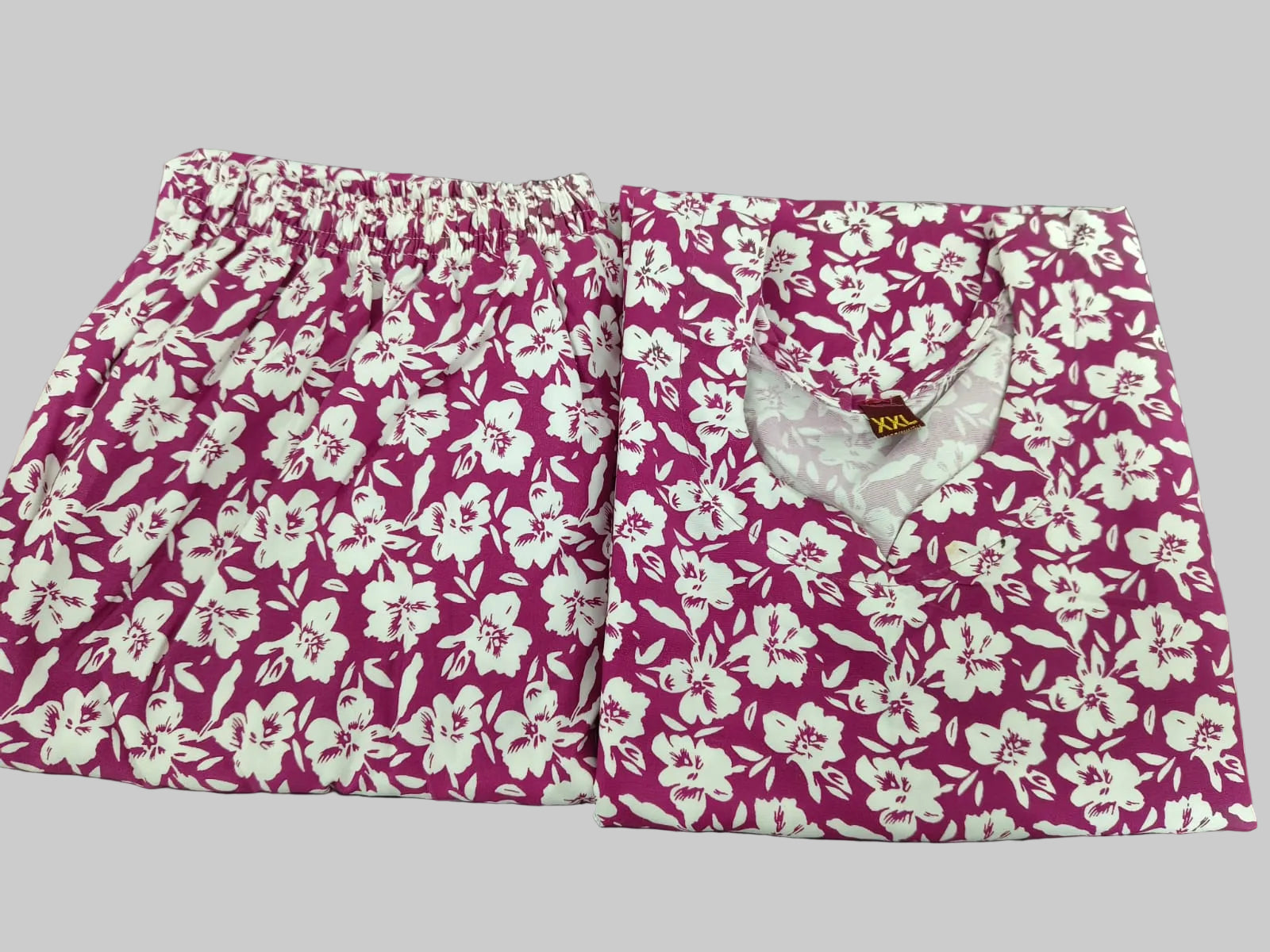 Lafar Cotton Co-Ord Set for Women | Printed Top & Bottom Set - XXL | Buy 2 Sets for ₹599