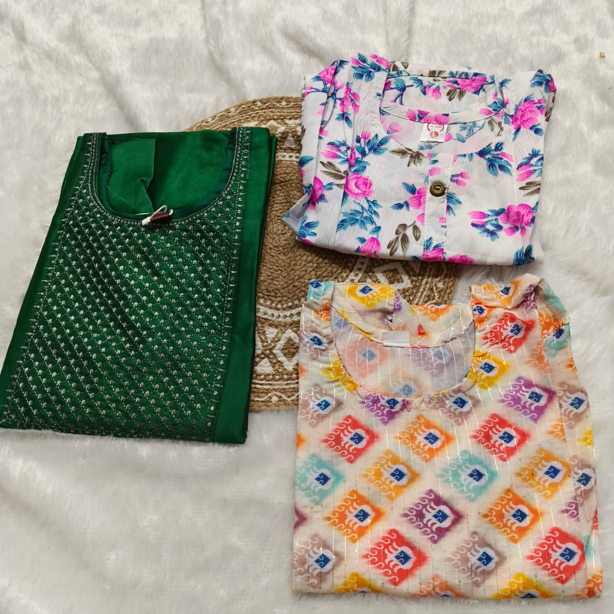 Combo 73 | Buy 3 Kurtis for ₹500 Combo (L size)