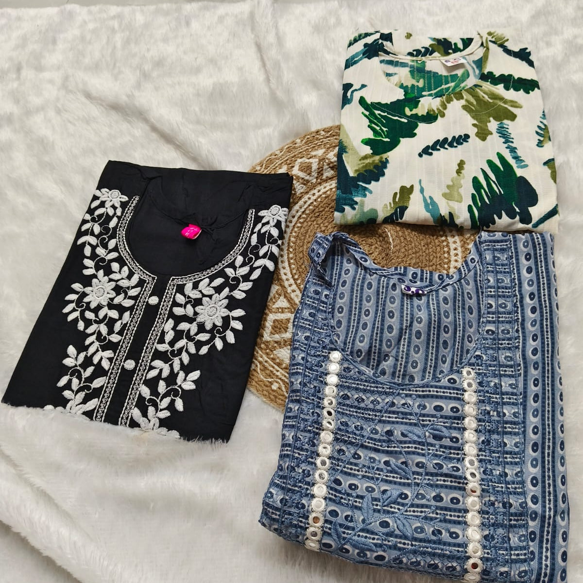 Combo 75 | Buy 3 Kurtis for ₹500 Combo (L size)