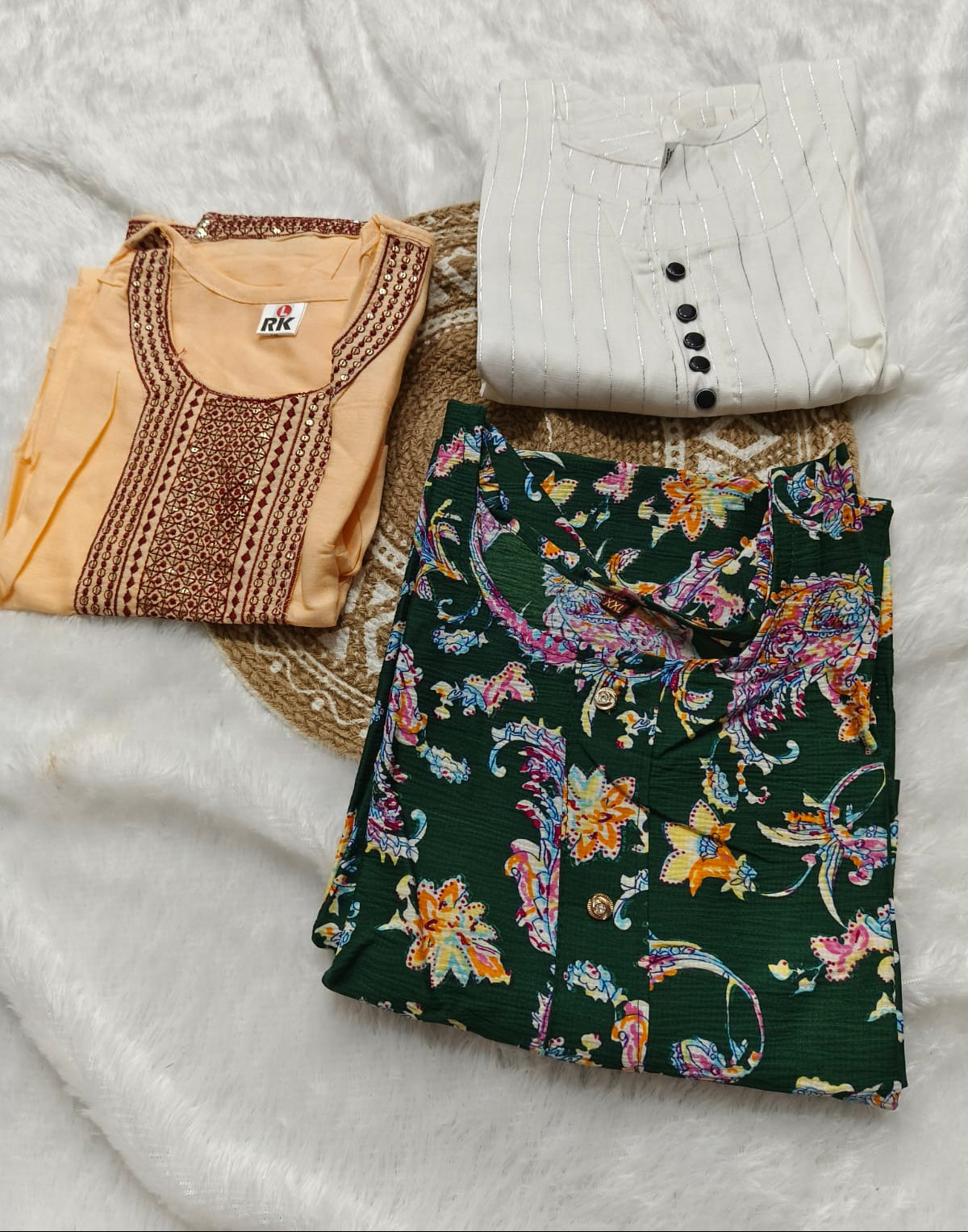 Combo 79 | Buy 3 Kurtis for ₹500 Combo (L size)