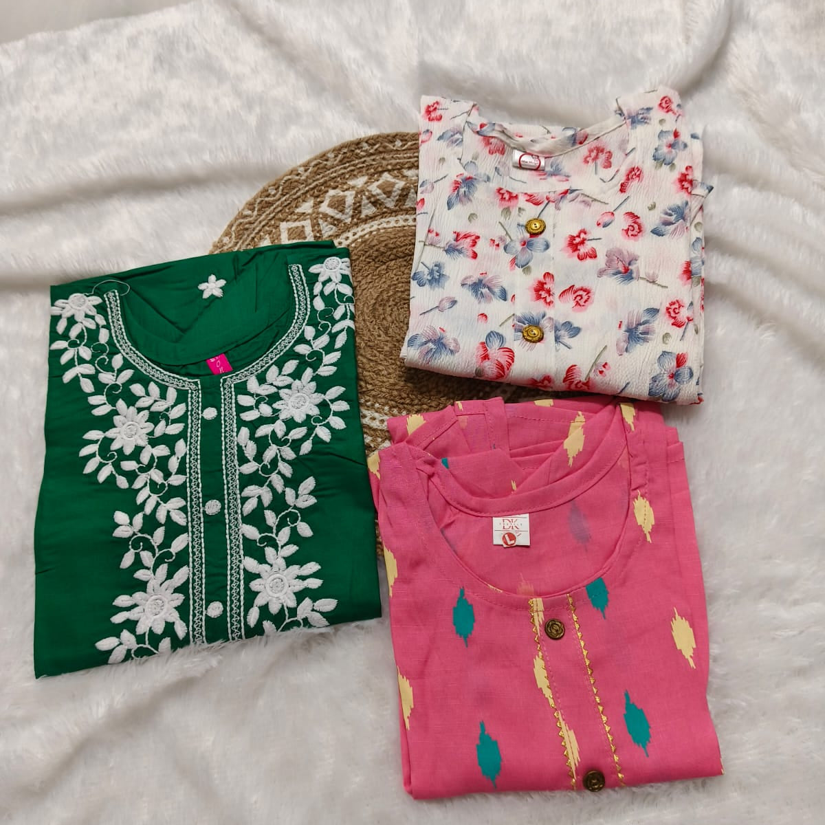 Combo 85 | Buy 3 Kurtis for ₹500 Combo (L size)