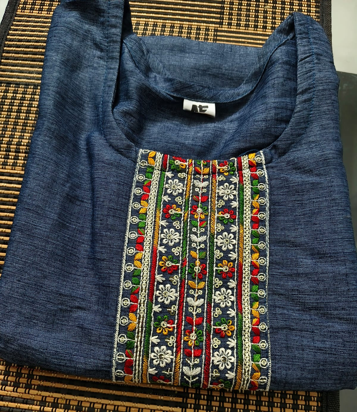 Premium Soft Rayon Embroidered Kurti for Women | Casual & Office Wear Kurti (XL)