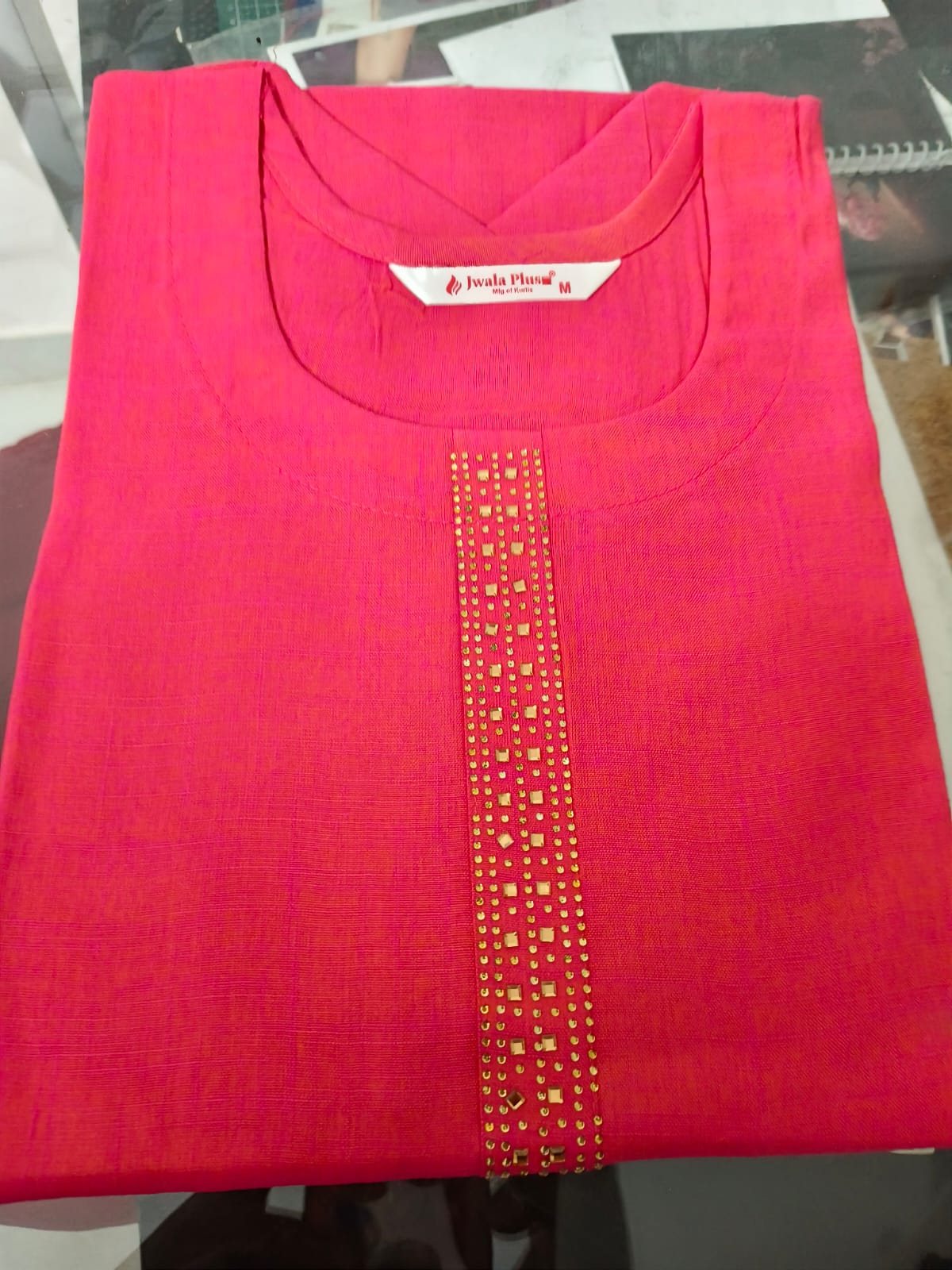 Premium Roman Silk Maroon Kurti for Women | Elegant Straight Kurti Online