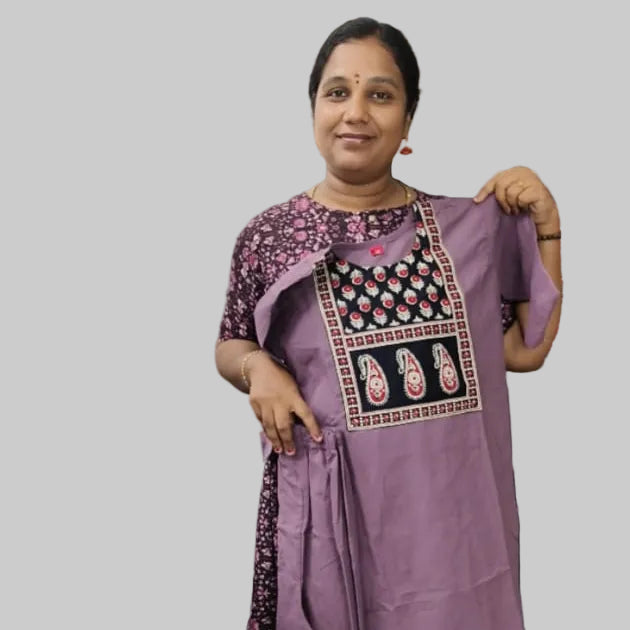Onion pink Thick Cotton Blend Top Pant Set for Women | Co-Ord Set