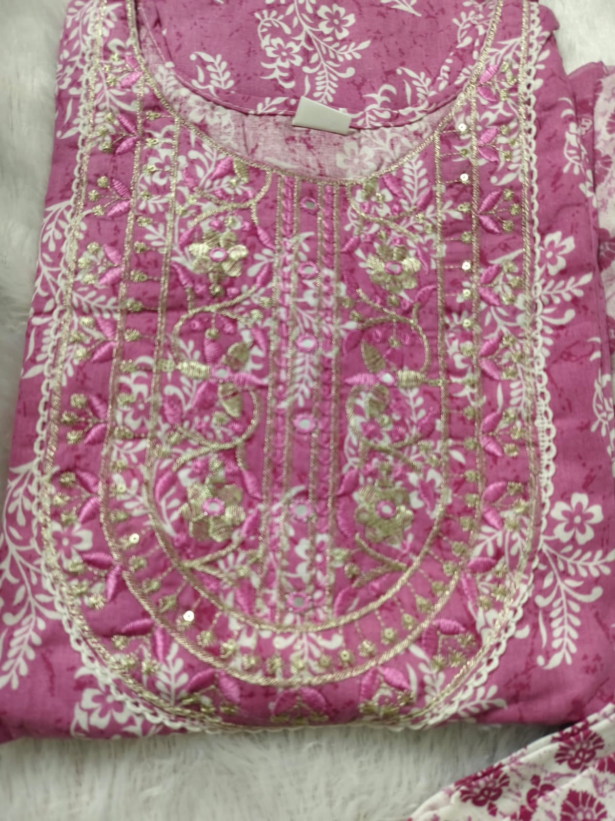 Premium Cotton 3-Piece Kurti Set for Women with Pant & Dupatta | Elegant Daily & Festive Wear