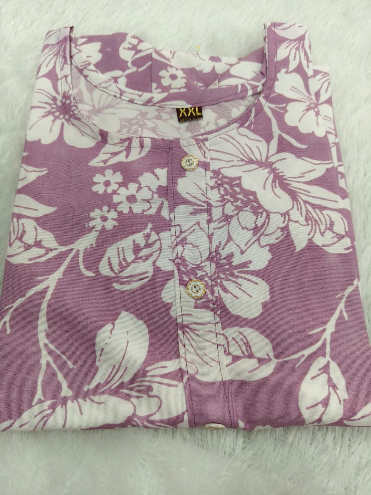 Floral Print Soft Cotton Kurti - M size | Comfortable Casual & Everyday Wear Kurti for Women